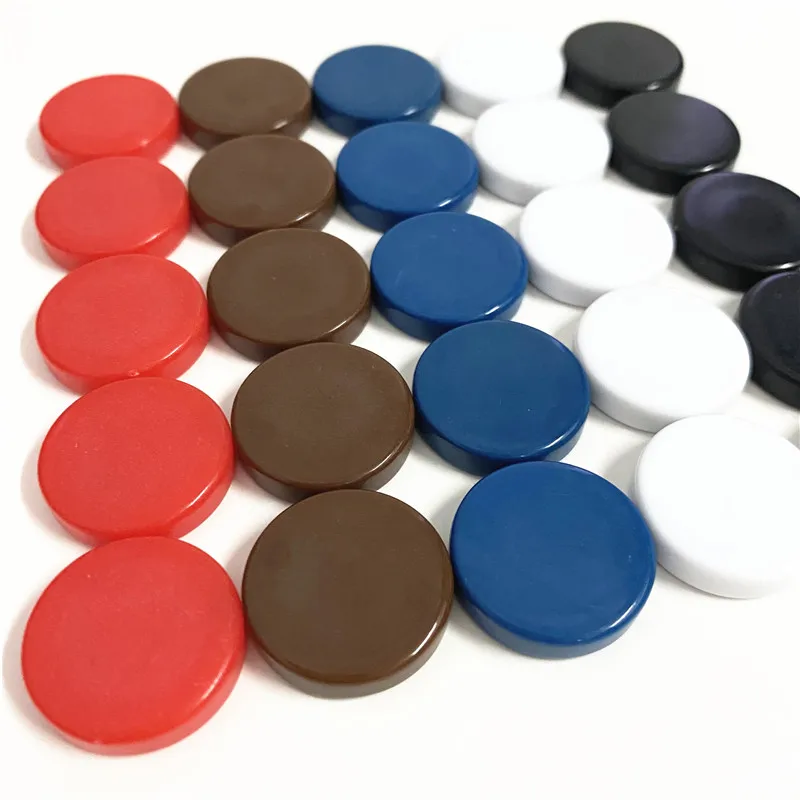 60Pcs/Set 20*5mm Backgammon Game Piece Blank Glossy Chips Coins Pawn Chess Accessories