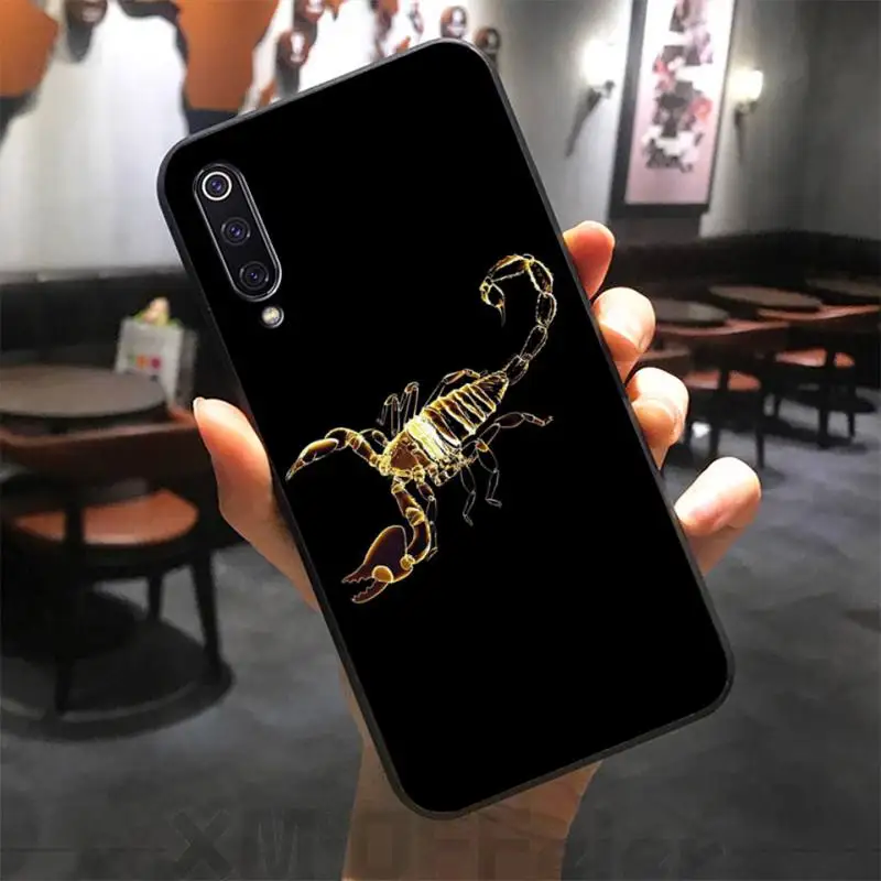 

Animal Crab Scorpion Cute Soft Silicone Black Phone Case for xiaomi mi 8 9 8SE 9SE 8Lite mix2 2S max2 3 Pocophone F1