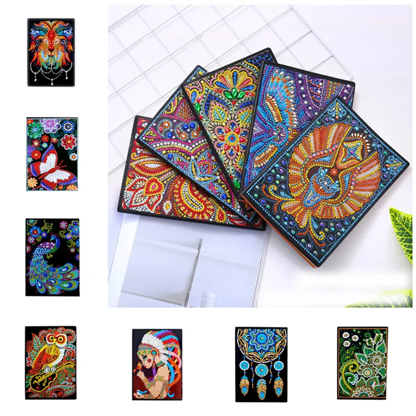 Алмазная живопись 5D сделай сам блокнот формата А5 на 50 страниц альбом для эскизов