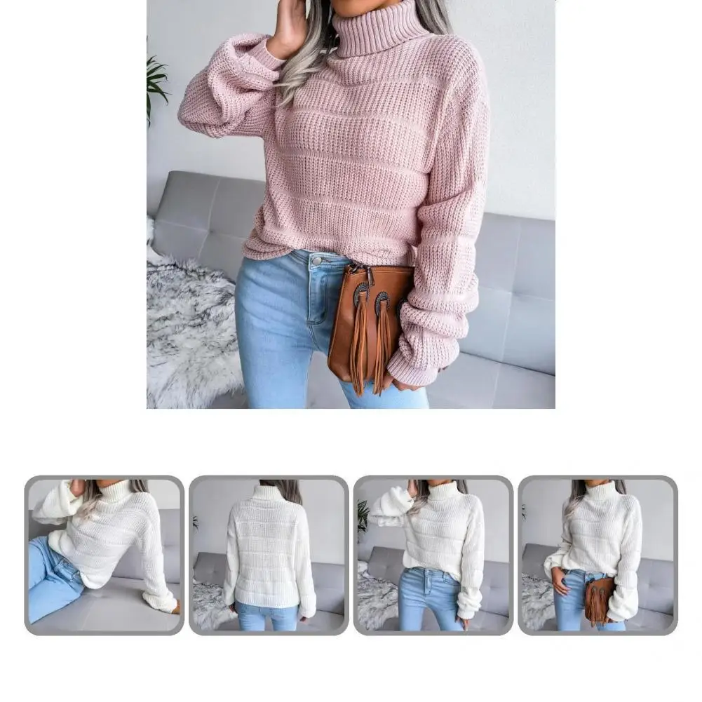 

Practical Comfort Stretch Lady Pullover Knitted Pullover Sweater Skin-friendly Anti-Pilling