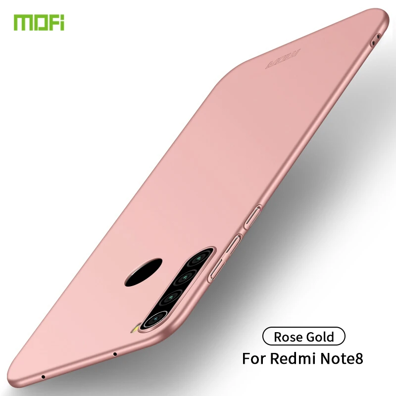 MOFI для Xiaomi Redmi Note 8 чехол матовый ПК ультра-тонкий полный охват задняя крышка чехол оболочка для Xiaomi Redmi Note 7 Pro Чехол