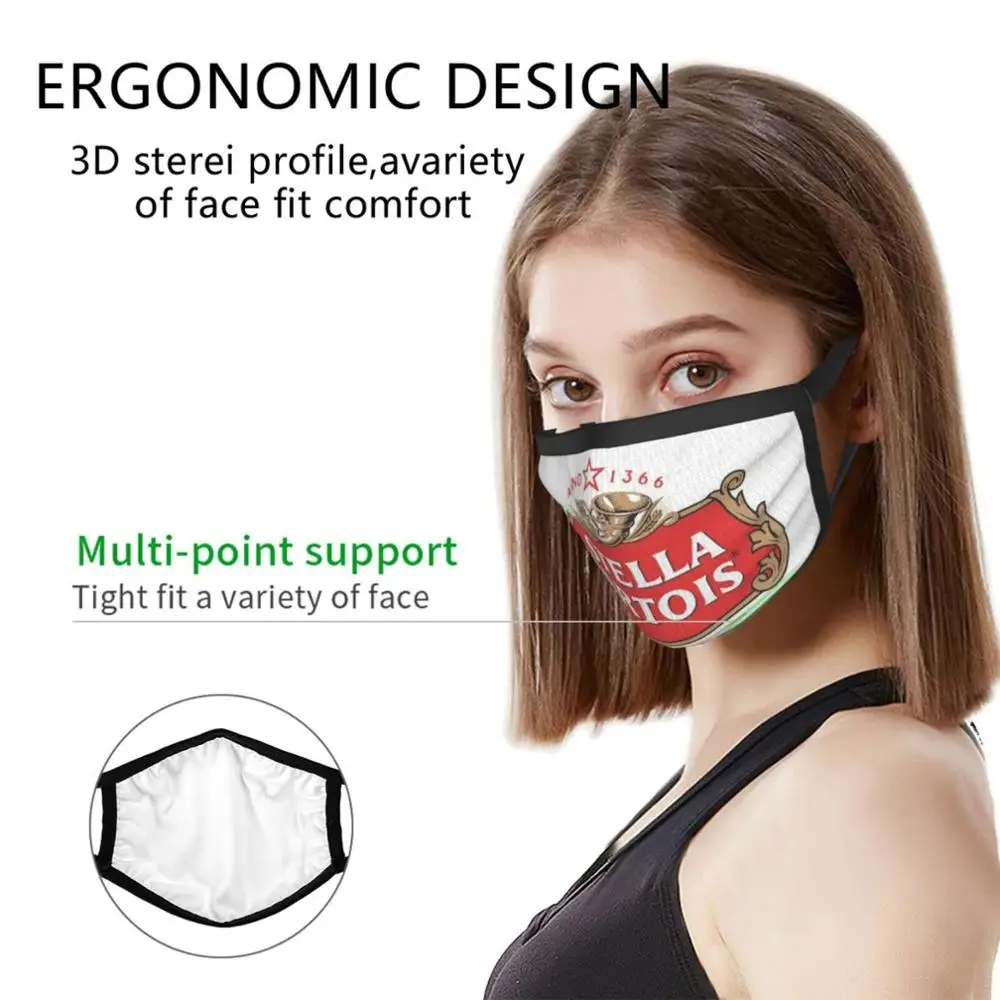 Жидкая маска Stella Merch с забавным принтом многоразовый фильтр Pm2.5 для лица напиток