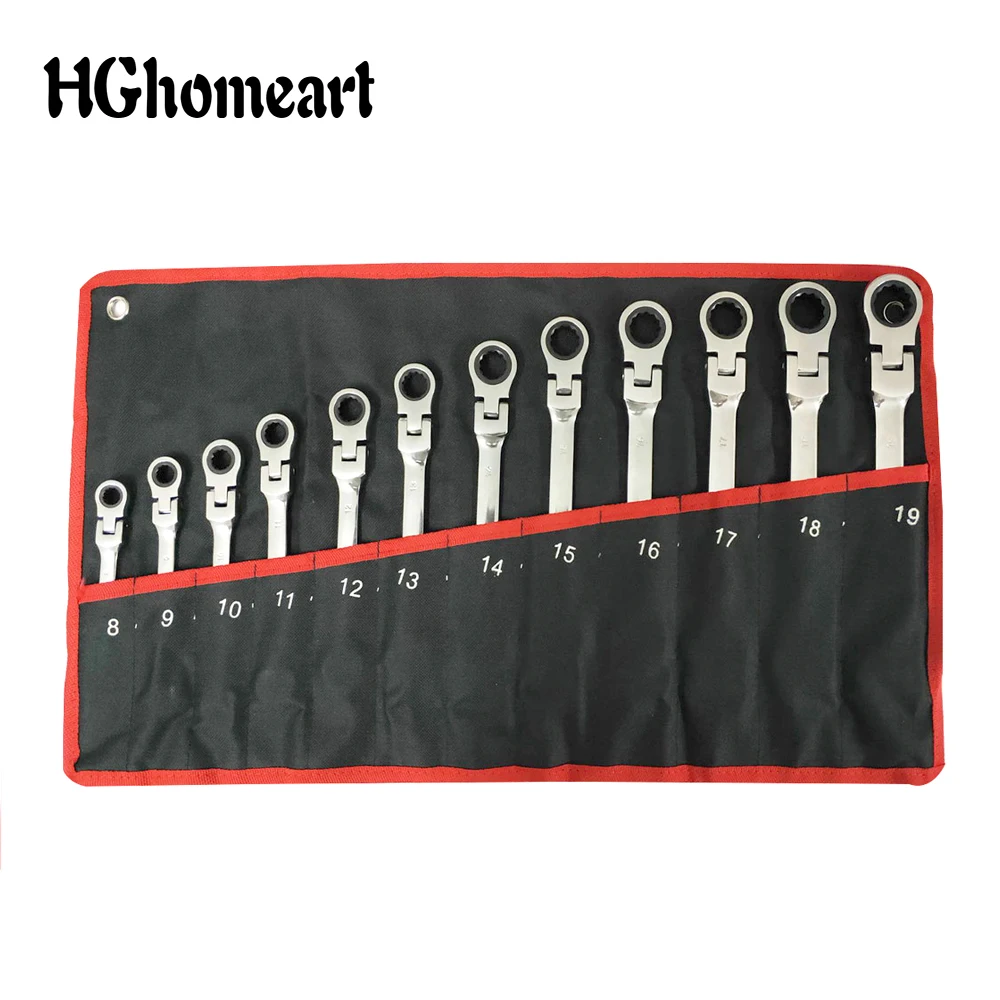 Набор ключей комплект гаечных с храповым механизмом для ремонта