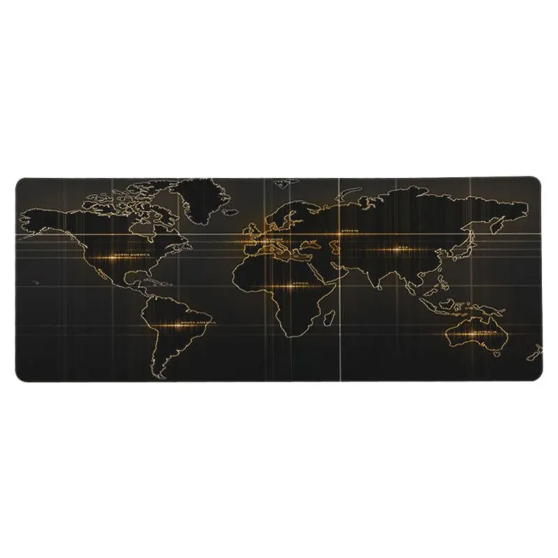 Коврик для мыши с массовым узором игровой коврик карта мира 300x80 0/900 мм DIY большой