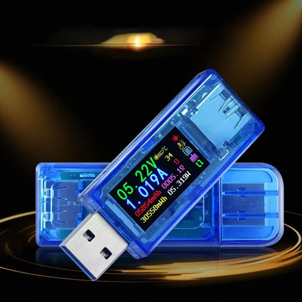 USB HD цветной тестер напряжения тока мощность энергии эквивалент сопротивления