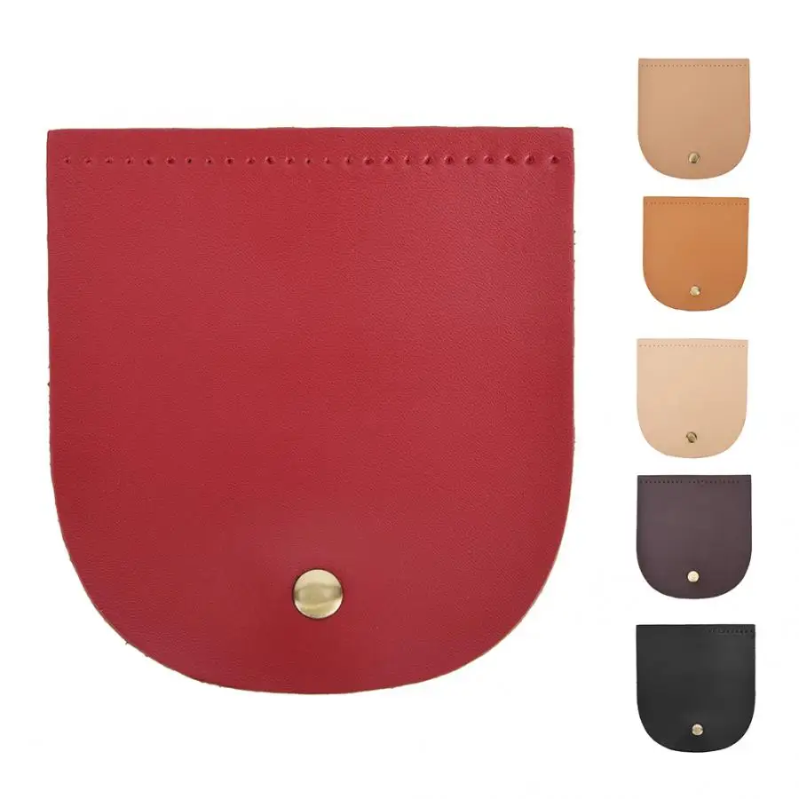12.6x13.7cm Bag Flip Cover Split Leather Magnetic Buckle DIY Hand-Made Handbag Shoulder Accessories | Дом и сад