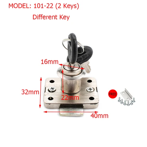 KAK-101 High-grade Desk Drawer Lock Wardrobe Locks Cabinet Locks Furniture Cam Locks