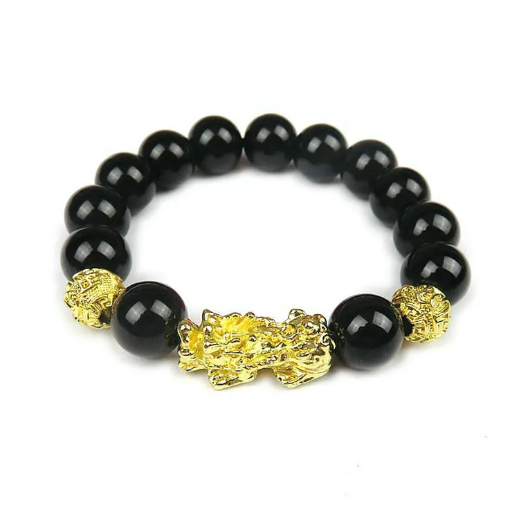 Имитация обсидиана полые стеклянные бусины ручной шнуровки золотой цвет медный