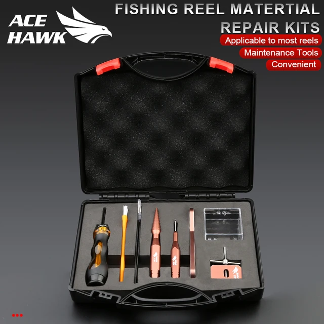 Ace Hawk DIY Baitcasting Fishing Reel Matertial Repair Kits Combo  Maintenance Tools Spool Dismantling Device Pin 1