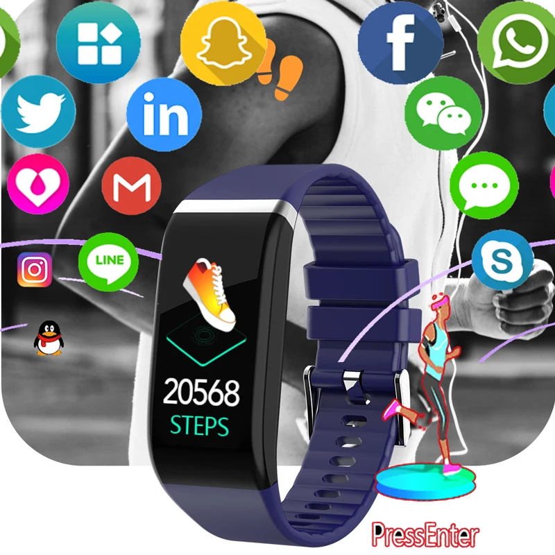 Умный Браслет измерения давления здоровья умный пульсометр манометр