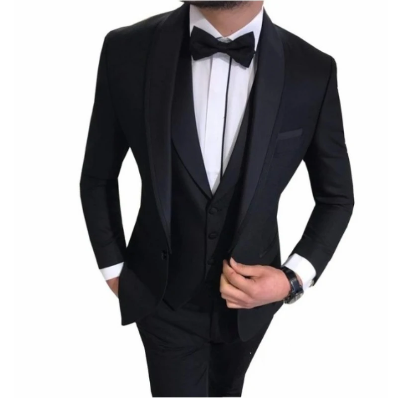 Модный новейший дизайн пальто брюки розовый мужской костюм Slim Fit смокинг жениха 3