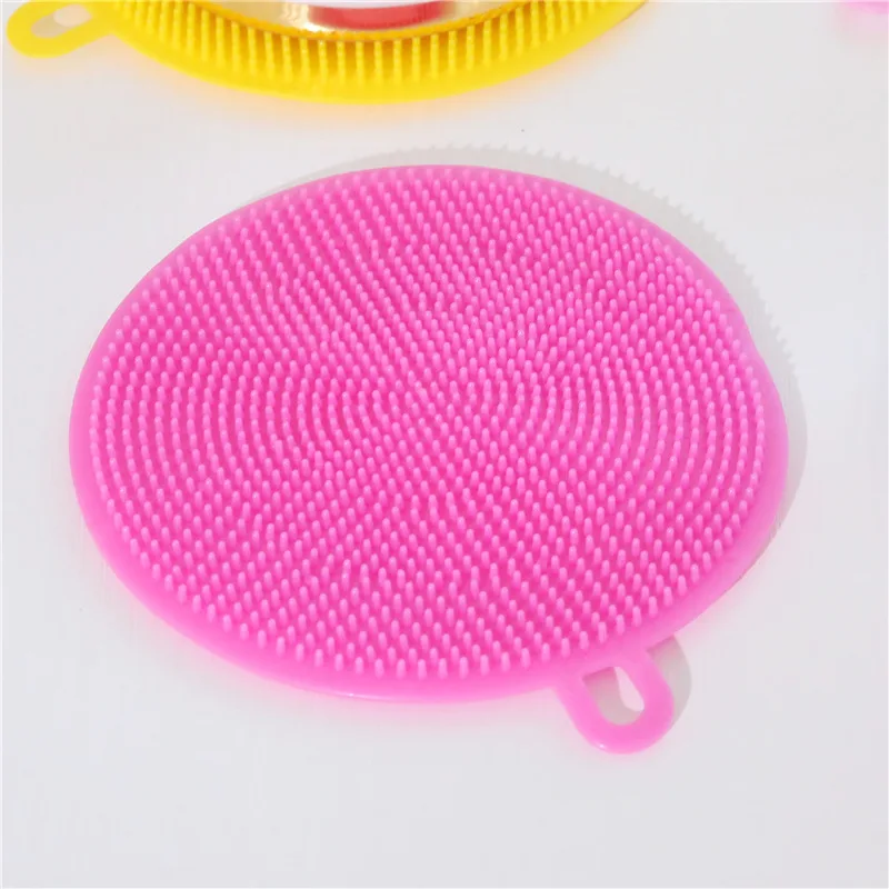 

Multifunctional Silica Gel Cleaning Brush Gadgets Fruit Vegetables Clean Tools Kitchen Accessories For Home Scouring Pad Mixing