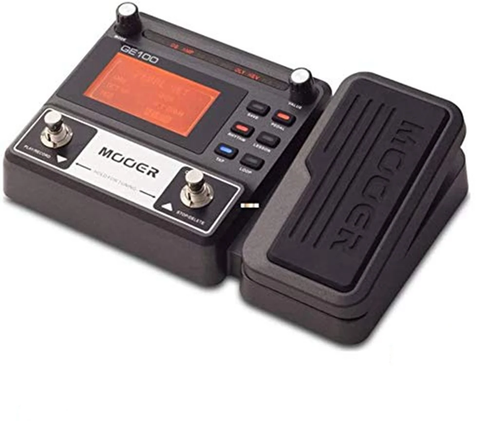

Guitar Multi Effects Processor Mooer GE Family 55 Amplifiers 151 Effects 40 Drum Rhythms 10 Metronome Pedal GE100 150 Series