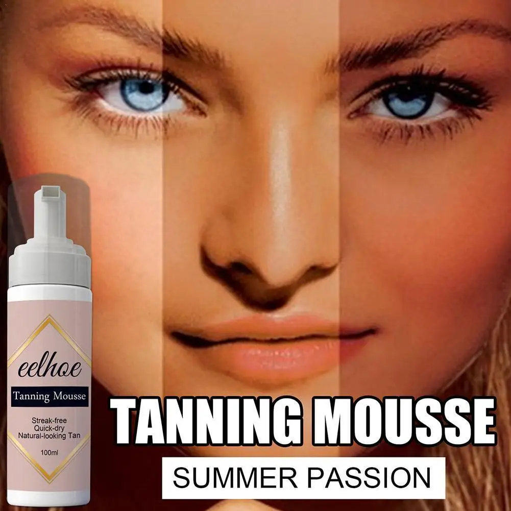 

30/100ml Sunless Tanning Cream Beauty Self Tanning Lotion Mousse Natural Bronze Skin Milk Nourishment Face Body Tan Cream