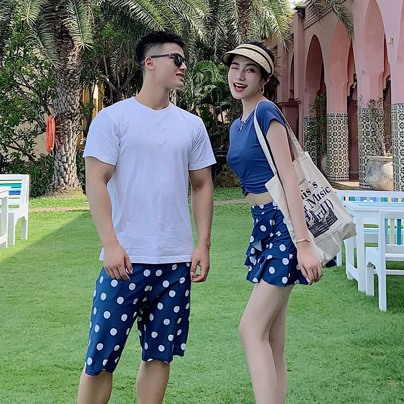 Купальники для пар с принтом бабочки женские бикини купальники Мужская пляжная