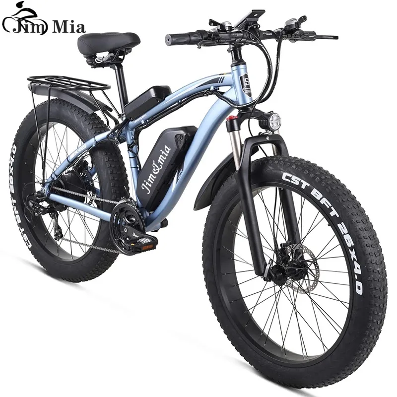 Preise Jim Mia Strand Elektrische Fahrrad 48V 1000W 4,0 Fett Reifen Strand Mountainbike Hohe Qualität Aluminium Legierung