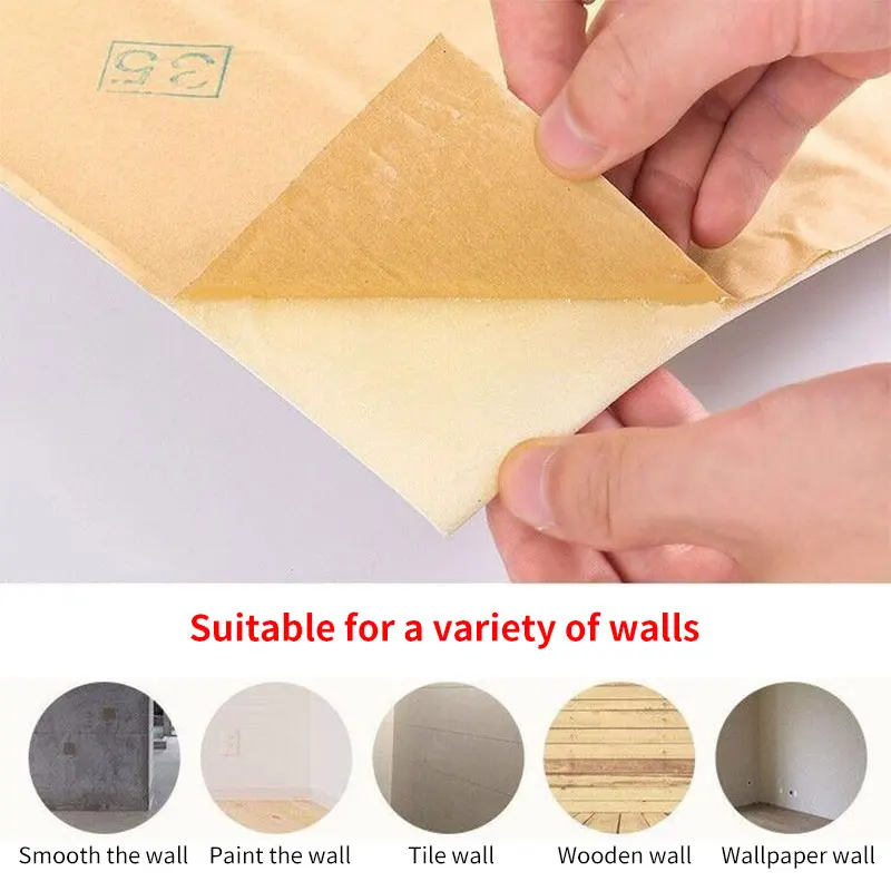 Самоклеящиеся обои из пены водонепроницаемые 3D-панели с рисунком кирпича для