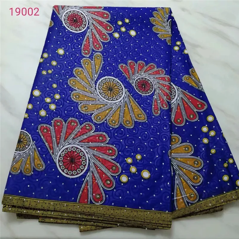 Африканская ткань с принтом Java 100% хлопок 6 ярдов P-3935 хит продаж 2019 | Дом и сад