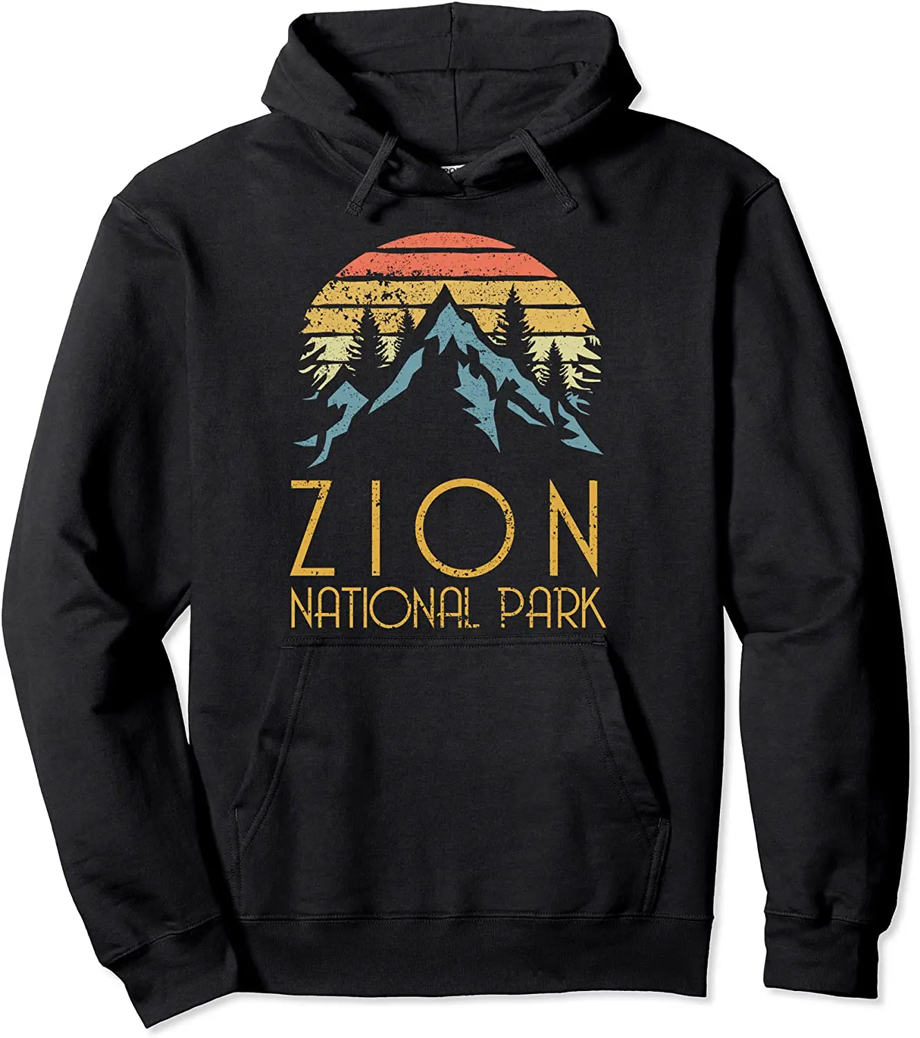 

100% Cotton Vintage Retro Zion National Park Utah Hoodie