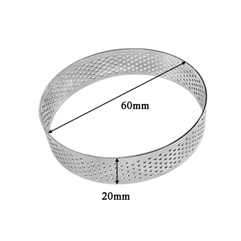 Набор колец для тарталета из нержавеющей стали формы мусса 6 шт.|Формы тортов| |