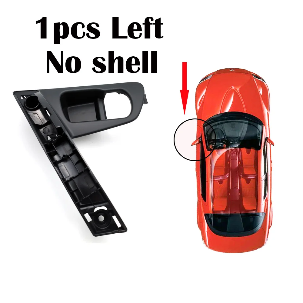 Автомобильные дверные ручки база для Nissan QASHQAI J10 2007 2008 2009 2010 2011 2012 2013 внутренняя ручка с серебряной ручкой Крышка - Цвет: Left Handle 1pcs