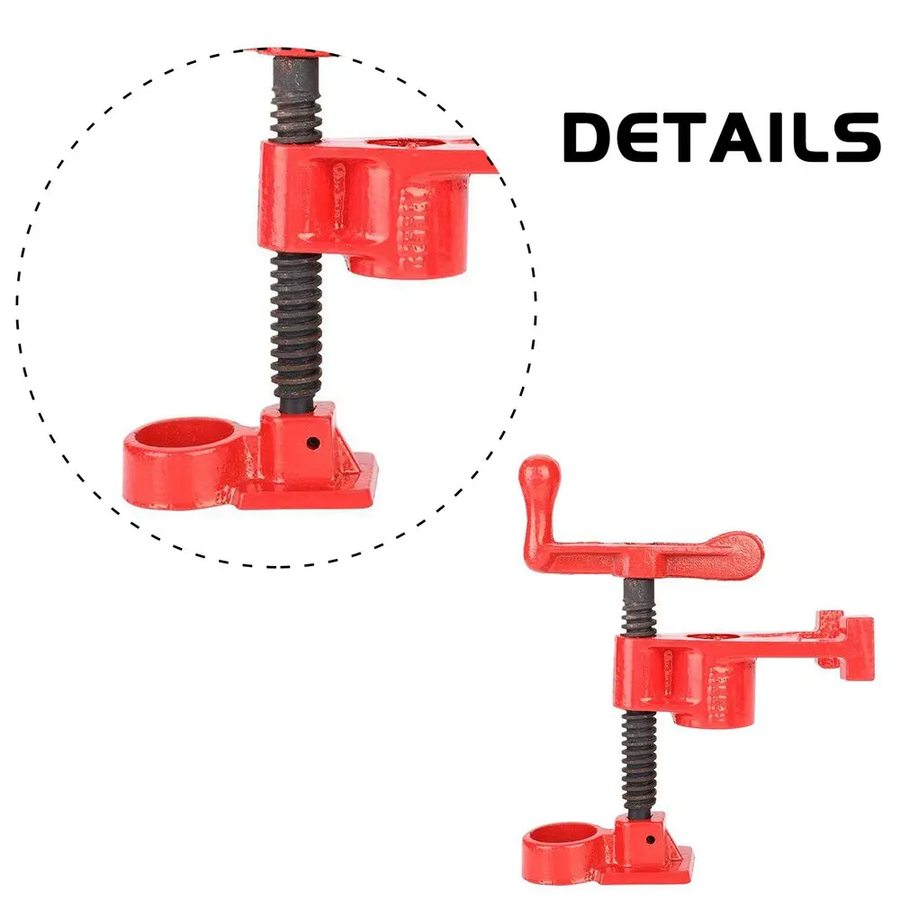 

1 Set 3/4 Quick Release Heavy Duty Clamp Wide Base Iron Wood Metal Clamp Set For Woodworking Workbench