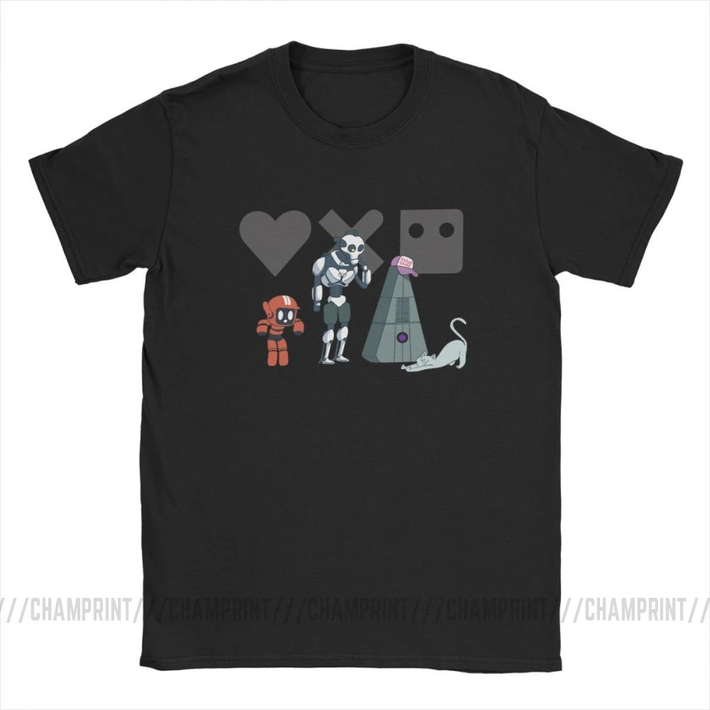 Casual Love Death And Robots T-Shirts Big Fan Heavy Metal Rock T Shirt Sci Fi TV Tees Oversize Streetwear Men Cotton Clothing | Мужская