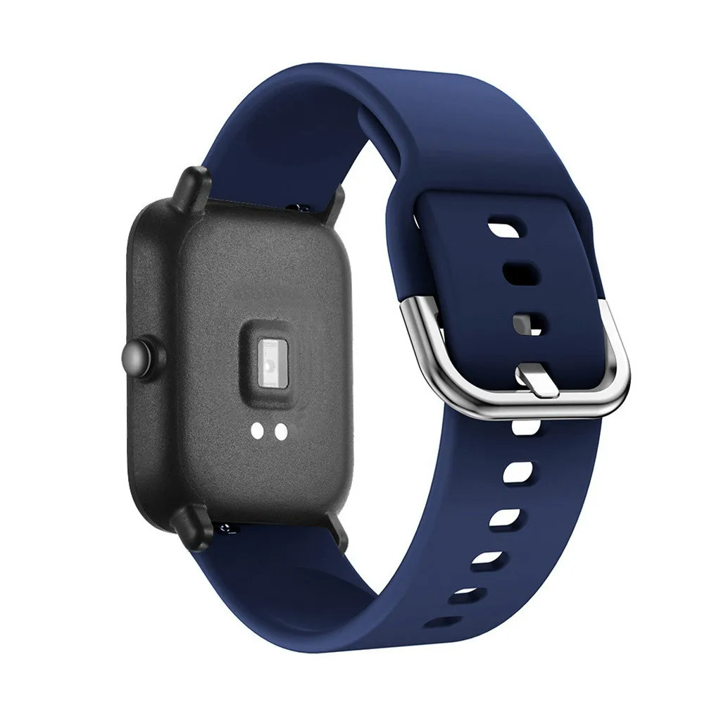 Ремешок сменный из мягкого силикона для наручных часов Xiaomi Huami Amazfit Bip Youth