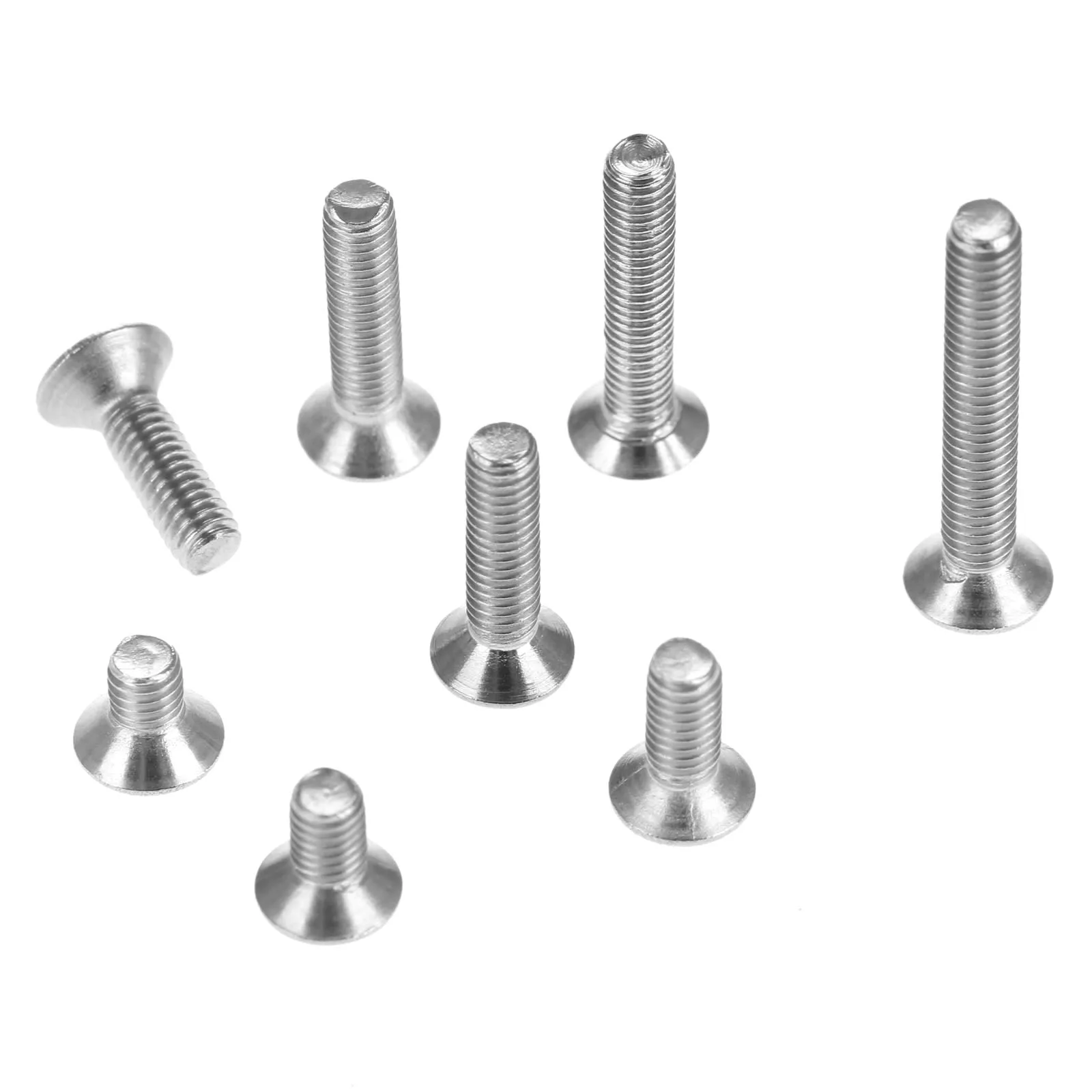 100Pcs M3 304 Stainless Steel Screws Hexagonal Countersunk Screws Flat Head Bolt Screw M3 x 5mm/6mm/8mm/10mm/12mm/14mm/16mm/20mm