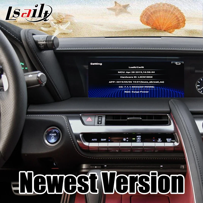 Lsailt Android 7,1 мультимедийный видео интерфейс gps навигационная коробка для Lexus LC500h- год автомобильный экран обновление Поддержка приложения
