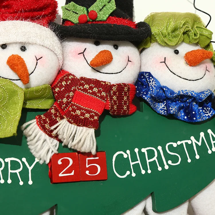 Christmas Stuff Decorations Door for Home Hanging Family Group Carrying Crutches Santa Claus Wall Toys | Игрушки и хобби