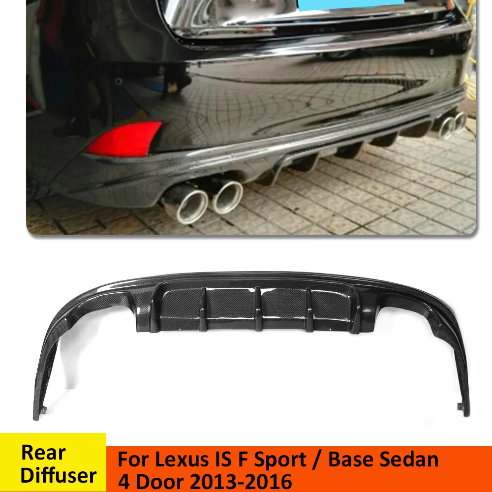 Задний диффузор из углеродного волокна для Lexus IS F Sport Sedan IS200t IS300 губа заднего