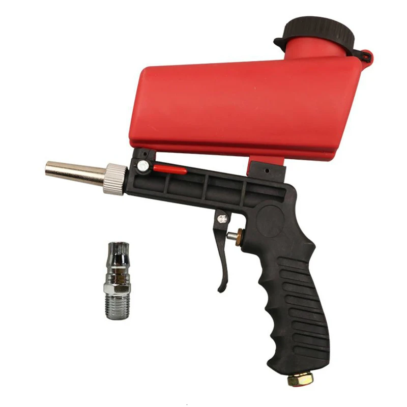 Портативный гравитационный Пескоструйный пистолет 90psi пневматическая небольшая