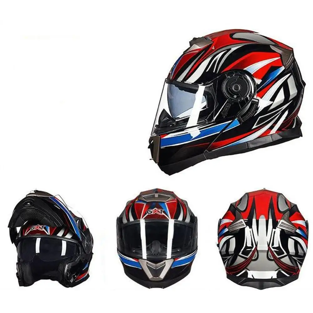 

GXT Helmet Modular Double-lens Full Face Motorcycle All Seasons Cycling Helmet