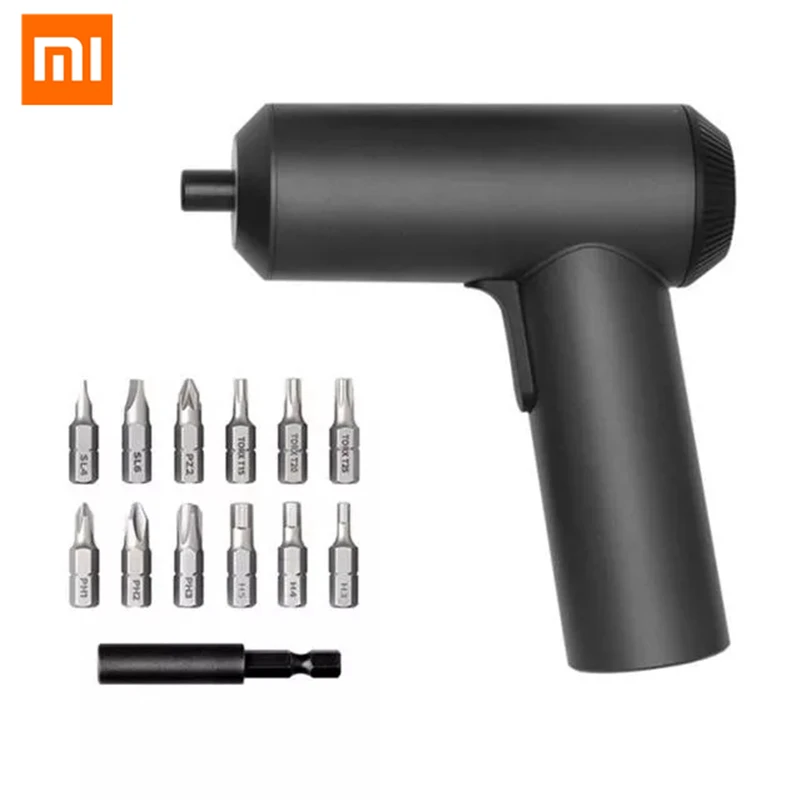 MI Mijia Беспроводная перезаряжаемая отвертка 3,6 V 2000mAh Li-Ion 5N. m электрическая отвертка с 12 шт. S2 отвертки DIY набор