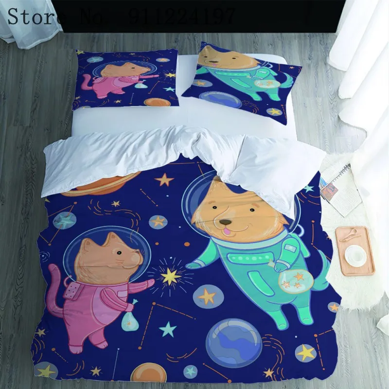 Комплект постельного белья из серии 3D животных для детей/взрослых пододеяльник с