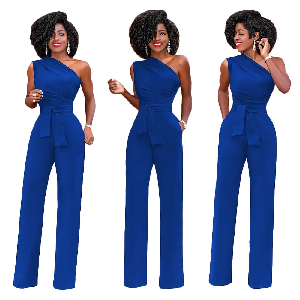 

Women Off Shoulder Casual Jumpsuits Wide Leg Pants Summer Elegant Black Rompers Womens Plus Size Jumpsuit Party Overalls Female
