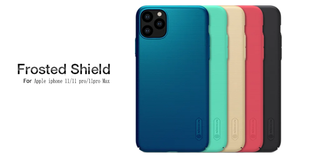 Для iPhone 11 чехол iPhone 11 Pro Max чехол с матовой поверхностью NILLKIN жесткая задняя крышка из ПК чехол для iPhone X/Xs/xr/Xs Max/7/8 plus чехол