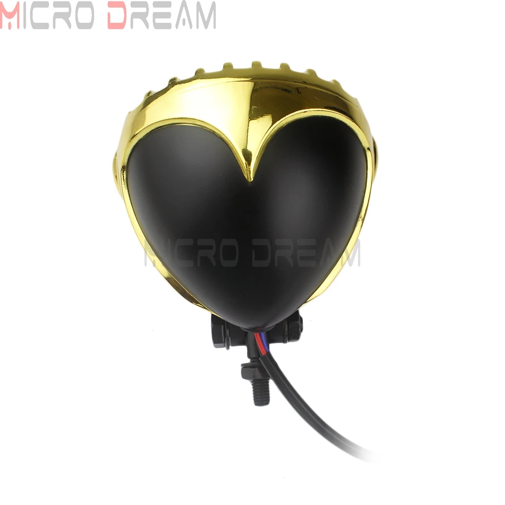 Мотоциклетные латунные зубчатый головной светильник в стиле ретро крышка гриля