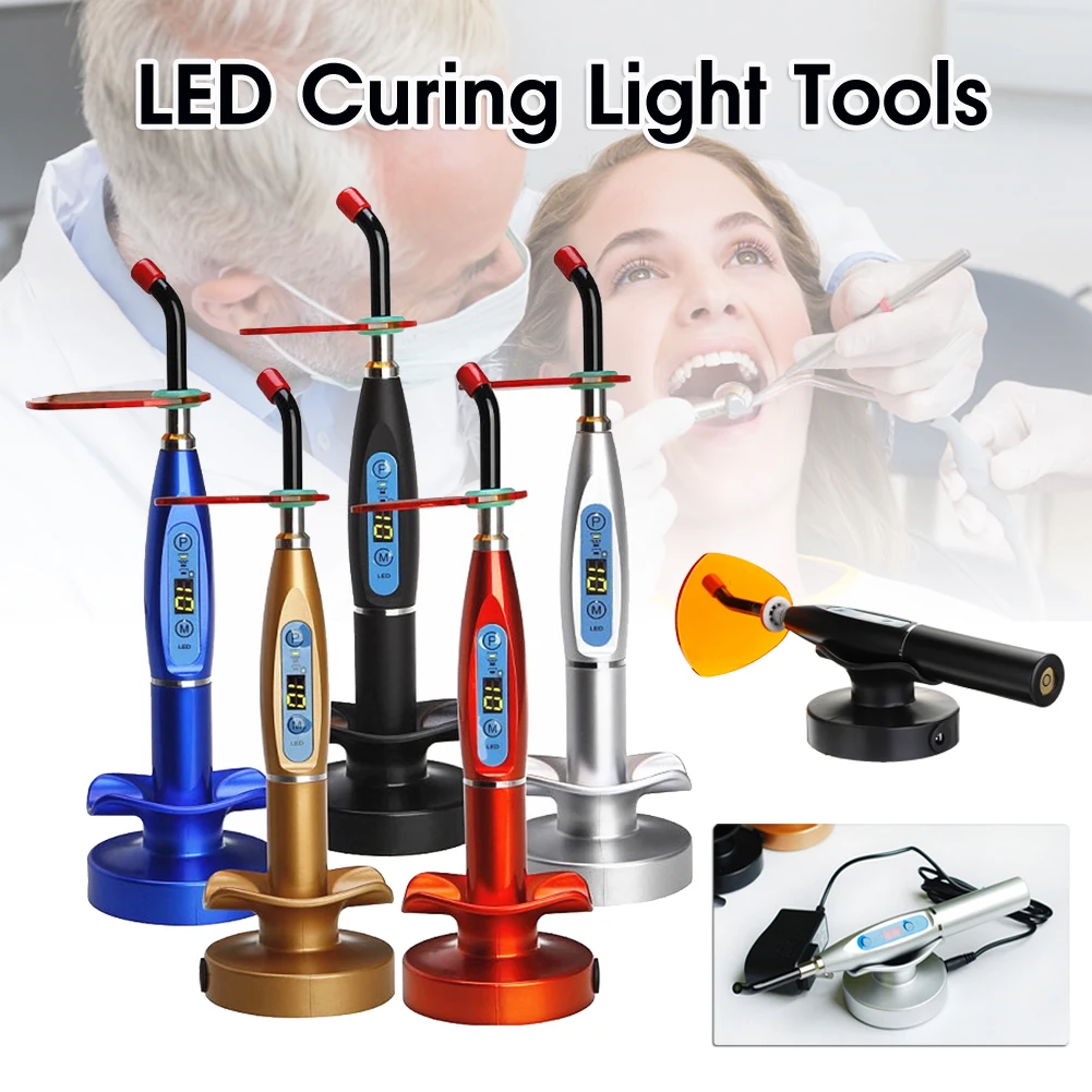

Dental Led Curing Light High Power Dental Wireless Cordless Led Curing Lamp Light Machine Resin Cure Dental Meterials Equipment