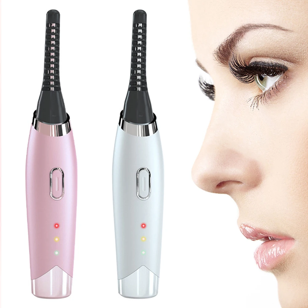 

Rechargeable Electric Eyelash Curler Electric Heated Eyelash Curler Long-Lasting Electric Ironing Eyelash Curler Makeup Curling