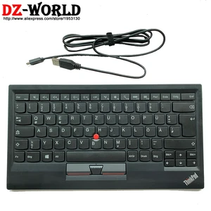original new for lenovo thinkpad kt 1255 german bluetooth keyboard wireless tablet pc laptop usb charger trackpoint 03x8705 free global shipping