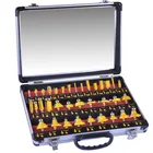 35 шт.компл. набор фрез для обработки дерева с ручкой 12 дюйма, набор фрез для гравировки, отделки, деревообработки, фреза, триммер, адаптер, ручные инструменты, деревообработка