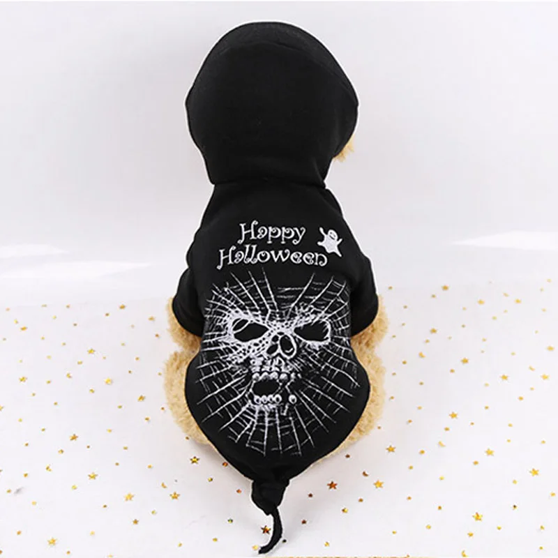 Одежда для кошек смешная одежда домашних животных на Хэллоуин зимняя куртка