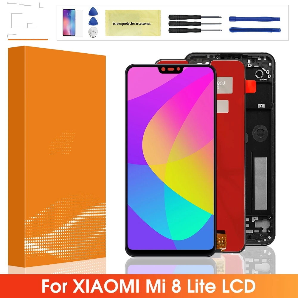 

Original LCD For Xiaomi Mi 8 Lite LCD Display Touch Screen Digitizer Assembly With Frame For Xiaomi Mi8 Lite Mi 8X LCD