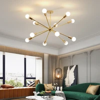 modern led chandelier nordic living room creative magic bean chandelier dining room lamp commercial clothing molecular lamps