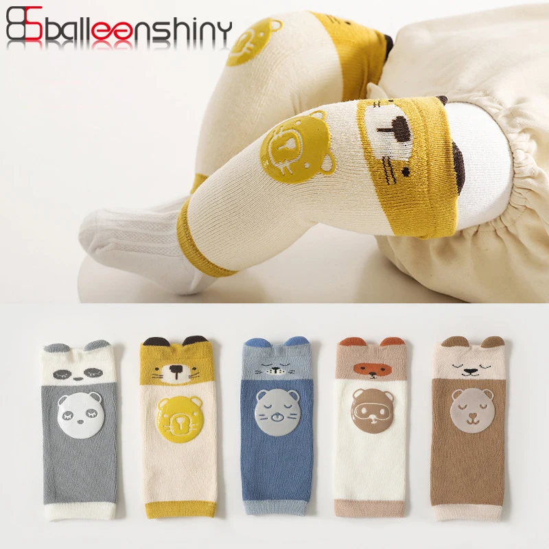 

Balleenshiny Baby Leg Warmers Cotton Socks Children Knitted Leggings Winter Soft Sock Crawling Protection Baby Warm Knee Pads