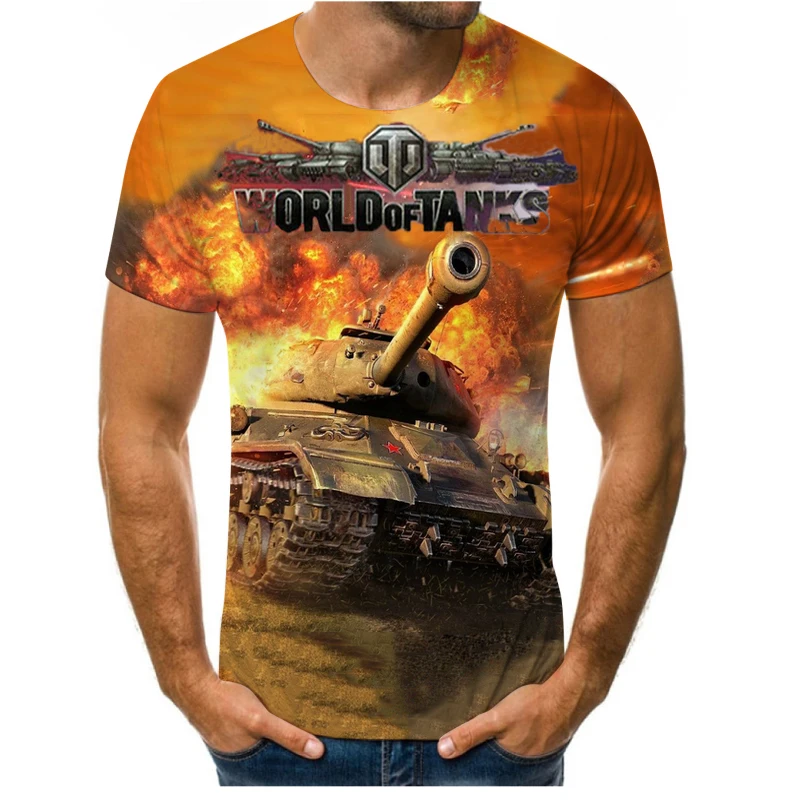 Летняя Новинка 2021 модная мужская футболка PLstar Cosmos с рисунком игры World Of Tanks