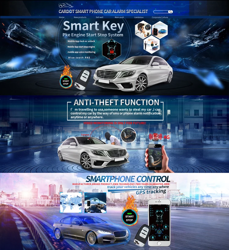 cardot 4g gps gsm Smart Pke дистанционный пусковой пульт дистанционного стартера для запуска двигателя Pke Автосигнализация Дистанционный Запуск Стоп