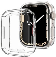 protective case for apple watch series 7 41mm 45mm soft tpu cover bumper full screen protector for iwatch series 7 accessories